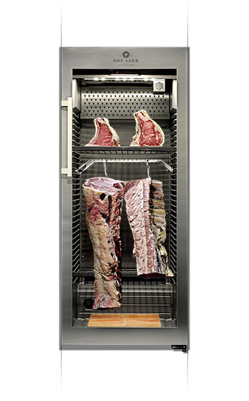 Whole loins and meet parts in the Dry Ager™ Fridge for aging
